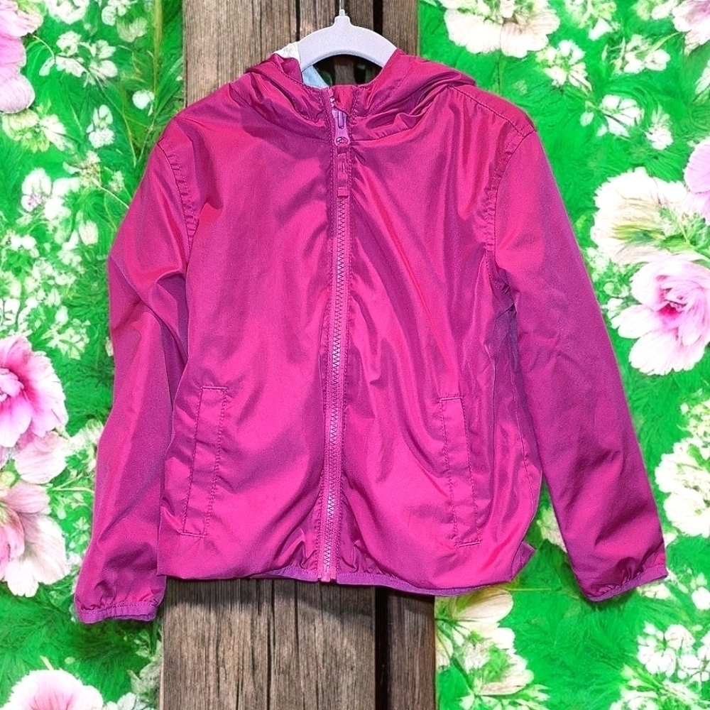 Children's Place Pink Windbreaker Hooded Jacket